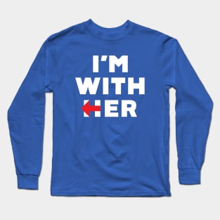 Lesbian Marriage - I'm With Her L Long Sleeve T-Shirt